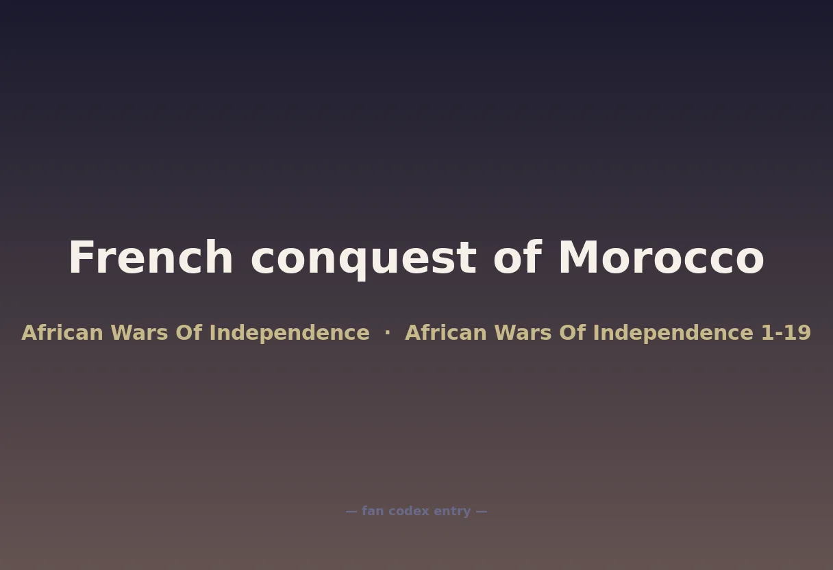 French conquest of Morocco