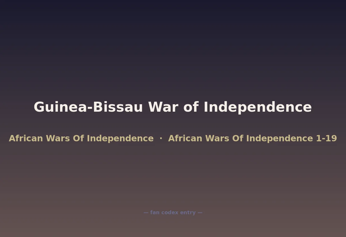 Guinea-Bissau War of Independence