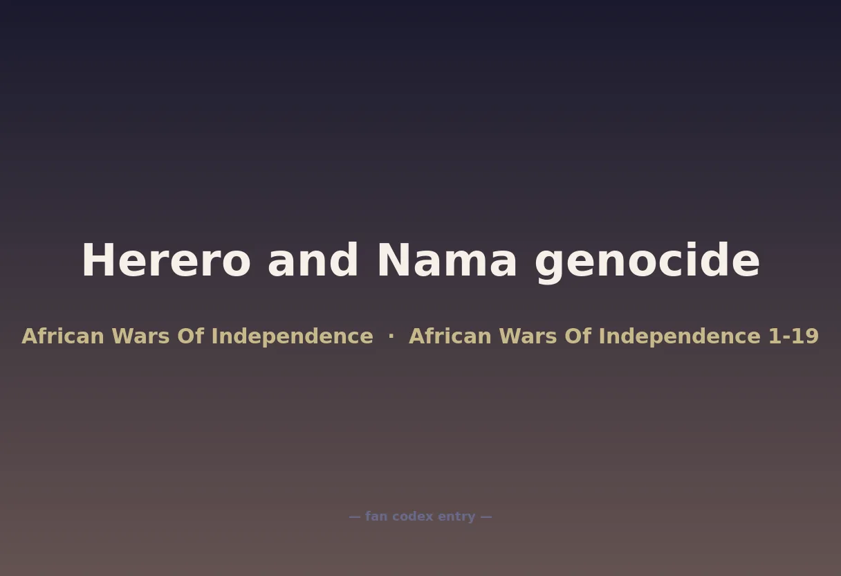 Herero and Nama genocide